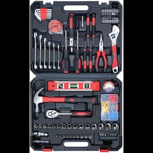 Father's Day 146 Piece General Household Hand Tool Set with Solid Carrying